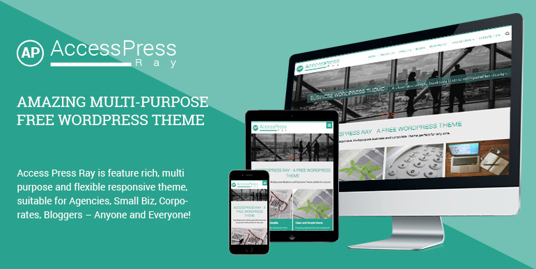 Free Responsive WordPress Business Theme – AccessPress Ray