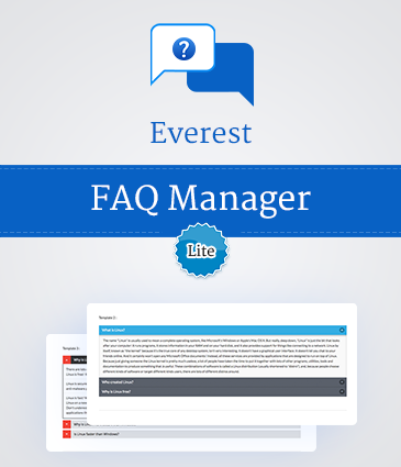 Beautiful FAQ Plugin for WordPress – Everest FAQ Manager Lite