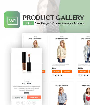 Responsive Products Showcase Listing for WordPress – WP Product Gallery Lite